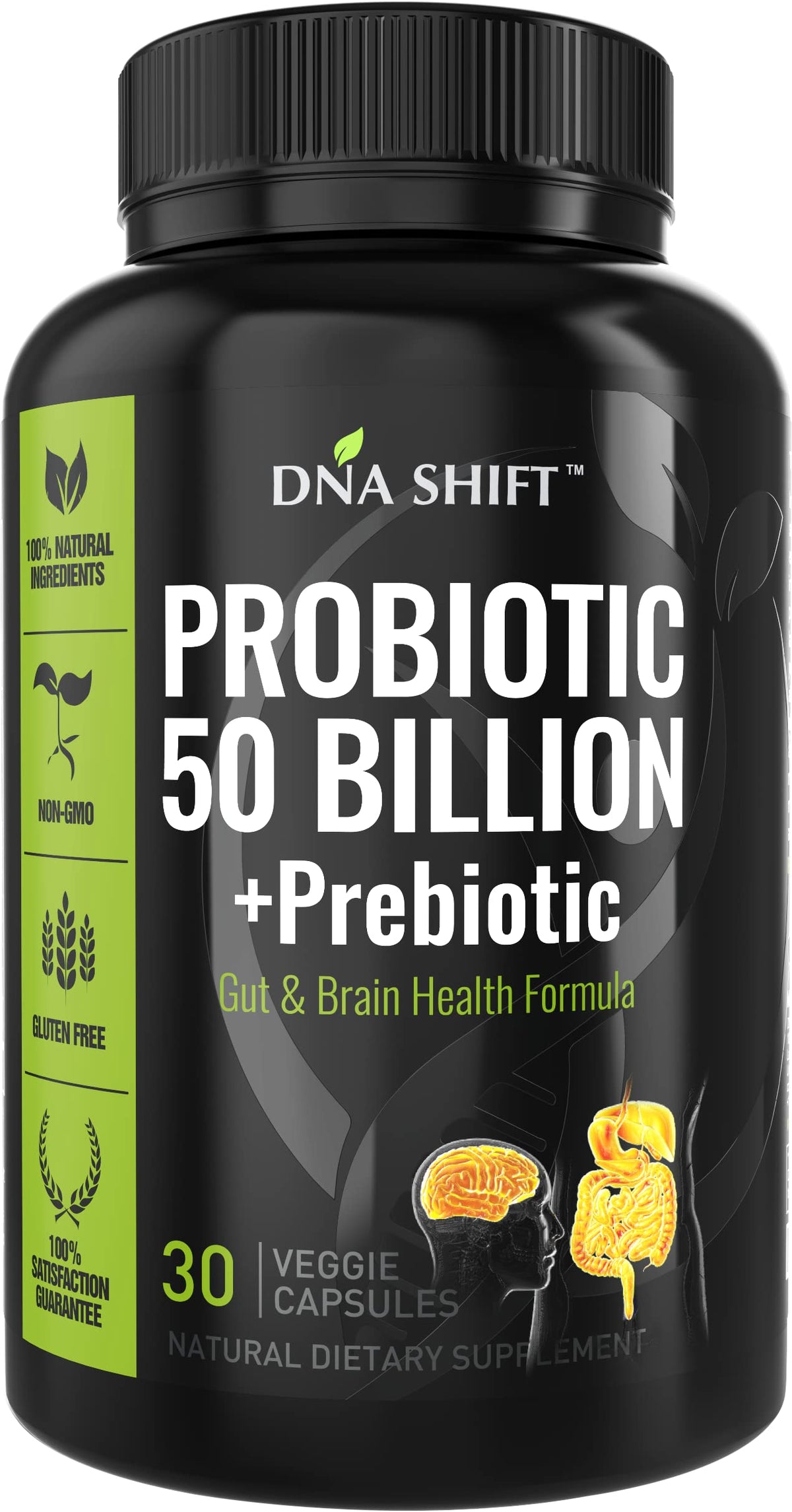 DNA SHIFT Probiotic Supplement Capsules front view
