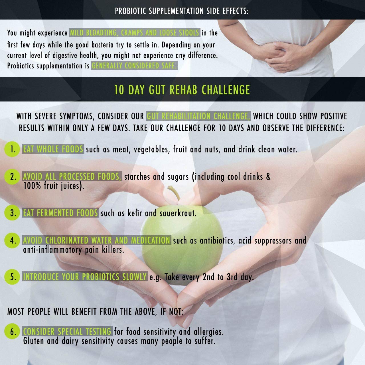 DNA SHIFT Probiotic Supplement Capsules packaging details