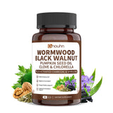 DNOUHN 16-in-1 Wormwood Black Walnut Clove Cleanse Capsules front view