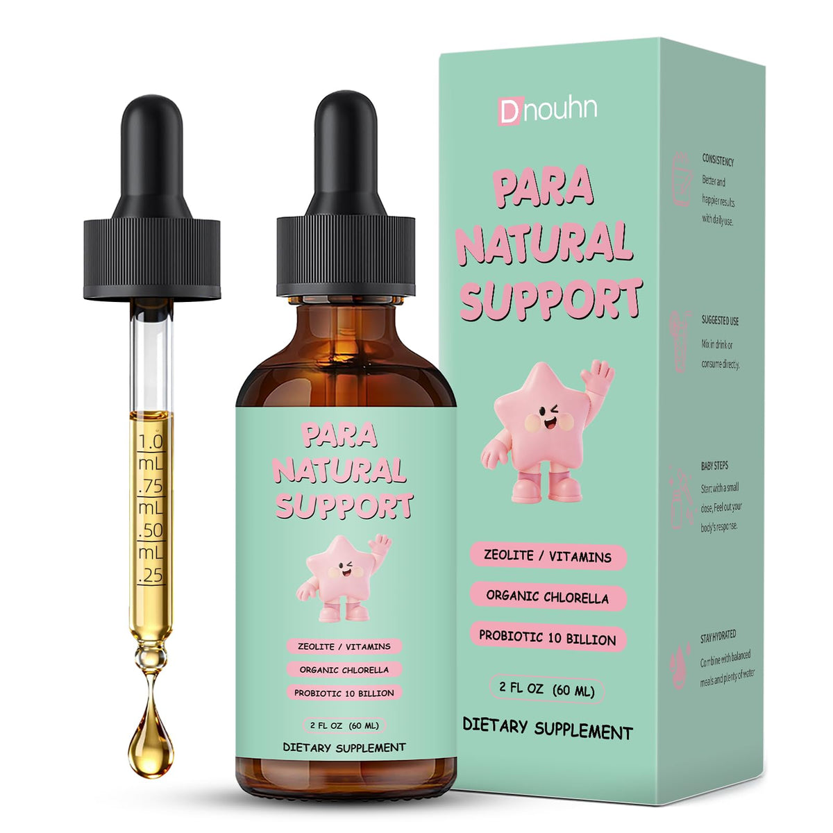 DNOUHN Gentle Liquid Parasite Cleanse 60ml front view