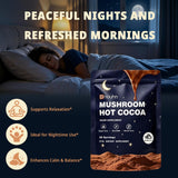 DNOUHN Magnesium Hot Cocoa powder being mixed with hot water