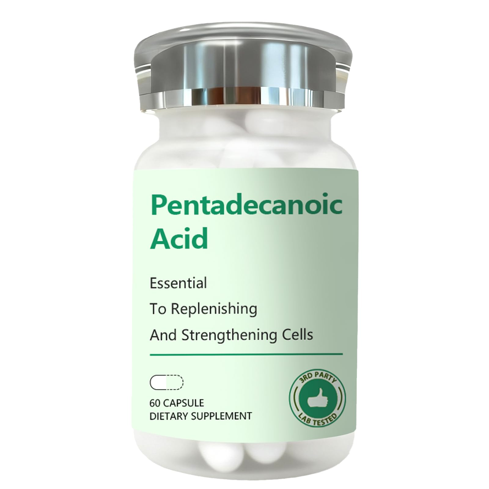 DNOUHN Pentadecanoic Acid Omega-3 Supplement front view