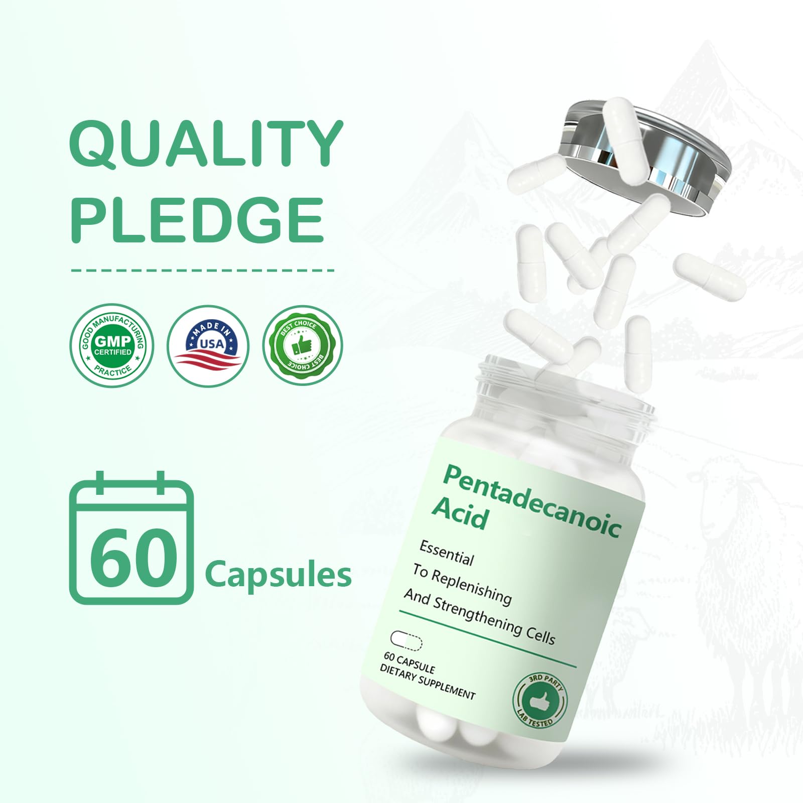 DNOUHN Pentadecanoic Acid Omega-3 Supplement packaging
