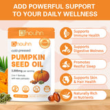 DNOUHN Pumpkin Seed Oil & Saw Palmetto Softgels back view with nutrition facts