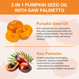 DNOUHN Pumpkin Seed Oil & Saw Palmetto Softgels close-up of softgel