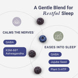 Dobel USA Calm & Sleep Gummies bottle open with gummies visible