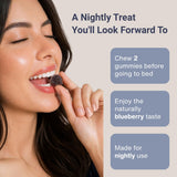 Dobel USA Calm & Sleep Gummies with close-up of gummy texture