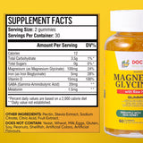 Doc Mila Magnesium Glycinate 209g back view showing ingredients