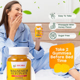 Doc Mila Magnesium Glycinate 209g with a measuring spoon for dosage