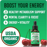 Doctor Danielle B-Complex Vegan Drops 18g Cherry Lemonade bottle side view