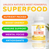 Doctor Danielle Bee Wise Royal Jelly Supplement side view
