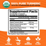 Doctor Danielle Organic Turmeric Curcumin Capsules bottle with label