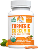 Doctor Danielle Organic Turmeric Curcumin Capsules front view