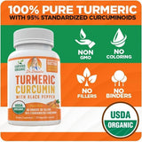 Doctor Danielle Organic Turmeric Curcumin Capsules with measuring spoon