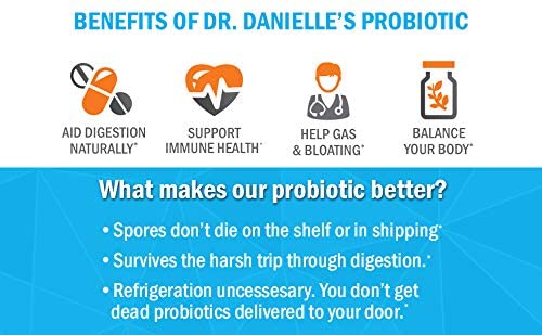 Doctor Danielle Probiotic with Prebiotics bottle top view