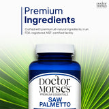 Doctor Morse's Saw Palmetto 500mg supplement packaging details