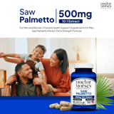 Doctor Morse's Saw Palmetto 500mg supplement side view