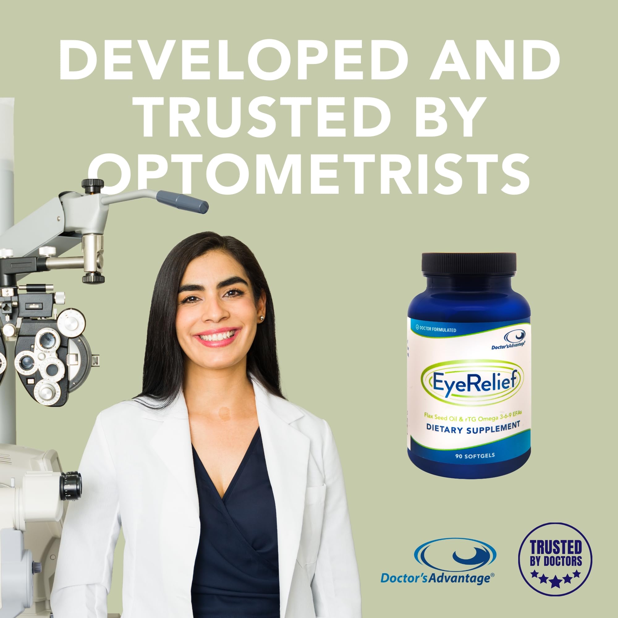 Doctor's Advantage EyeRelief Supplement 150g packaging with label