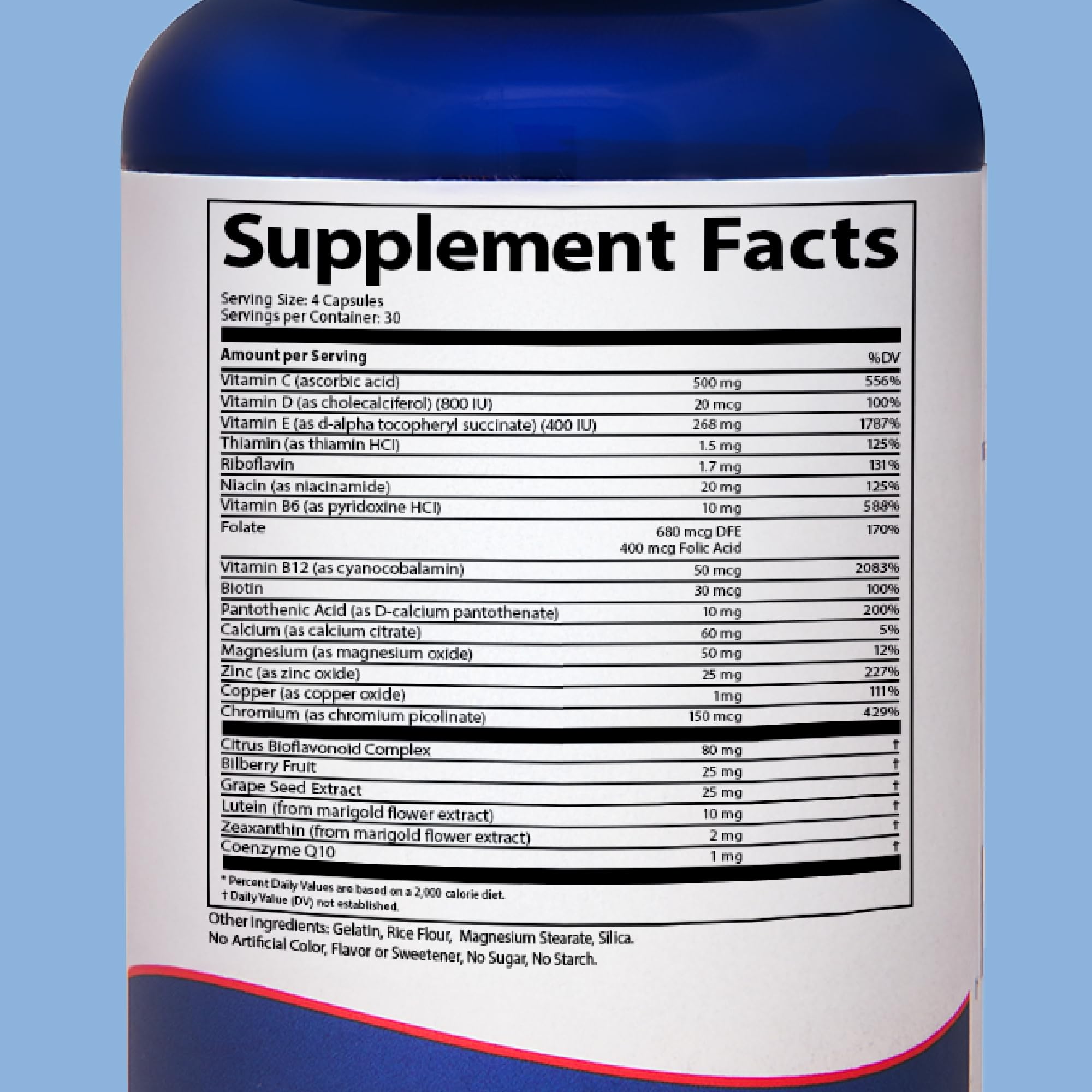Doctor's Advantage Macular Shield Plus Multivitamin on a wooden table