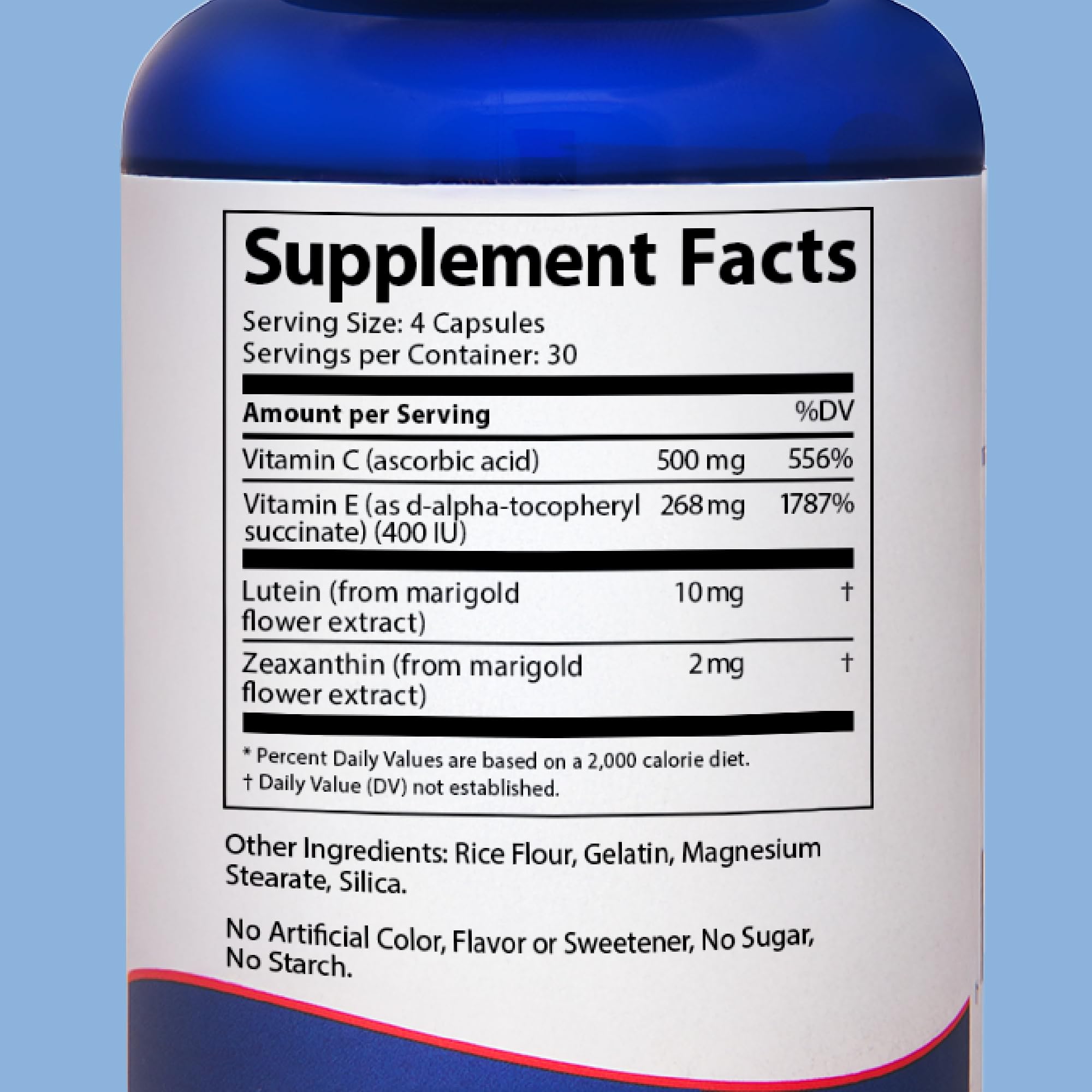 Doctor's Advantage Macular Shield Zinc-Free Multivitamin ingredients list
