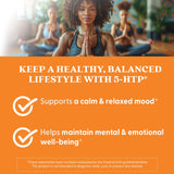 Doctor's BEST 5-HTP Supplement 100mg 180 Capsules side view
