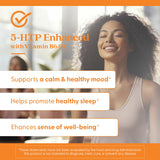 Doctor's BEST 5-HTP Supplement 100mg capsules on a wooden surface