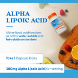 Doctor's BEST Alpha Lipoic Acid Supplement 300mg capsule close-up