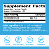 Doctor's BEST Alpha Lipoic Acid Supplement 300mg side view