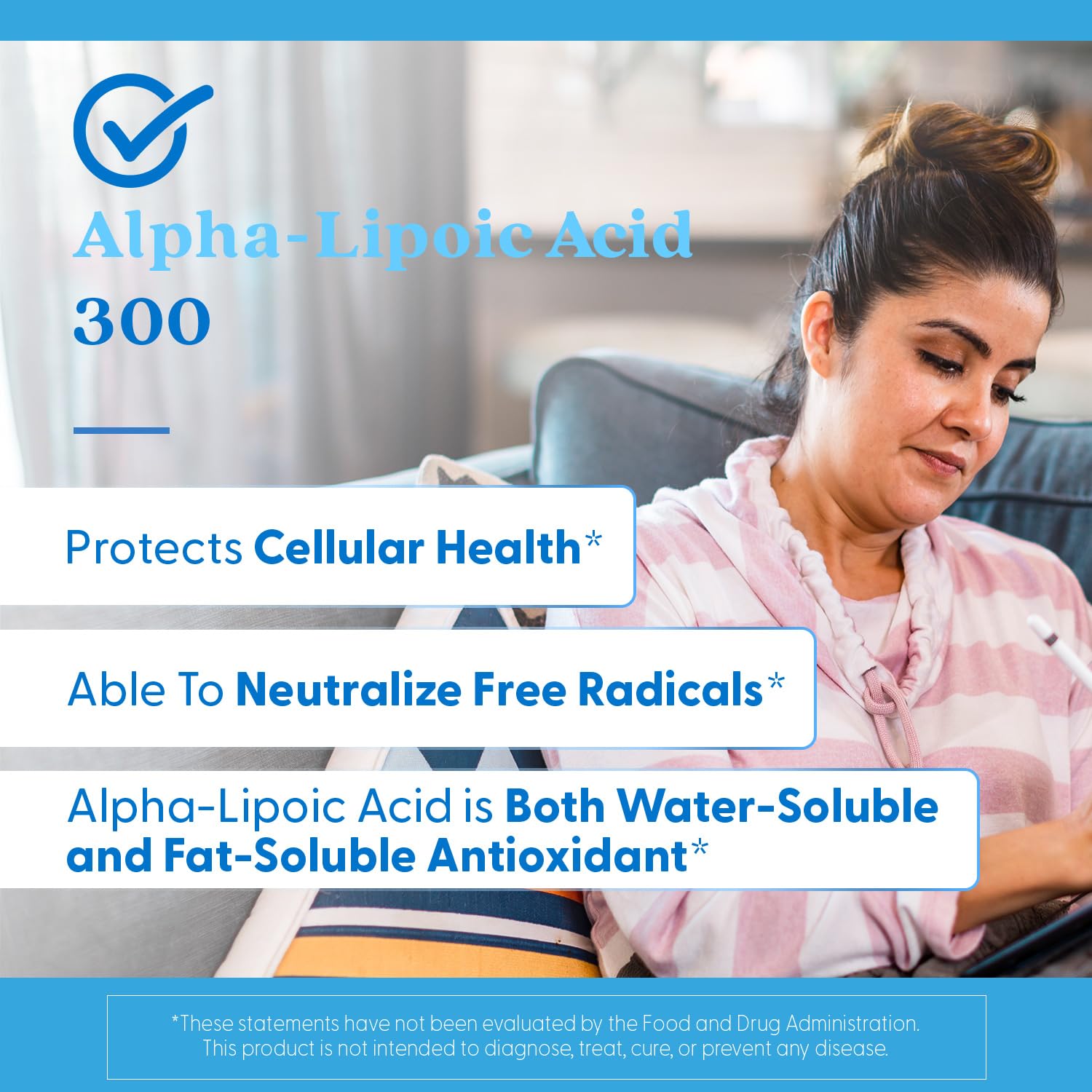 Doctor's BEST Alpha Lipoic Acid Supplement 300mg with ingredients