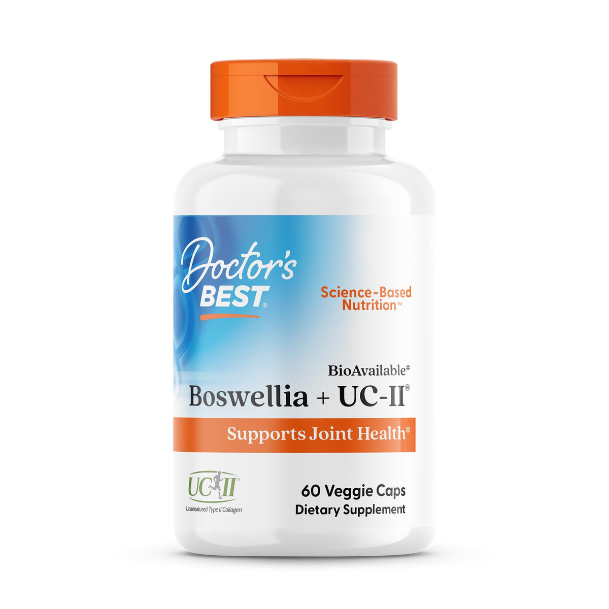Doctor's BEST Boswellia Serrata UC-II Joint Support Capsules front view