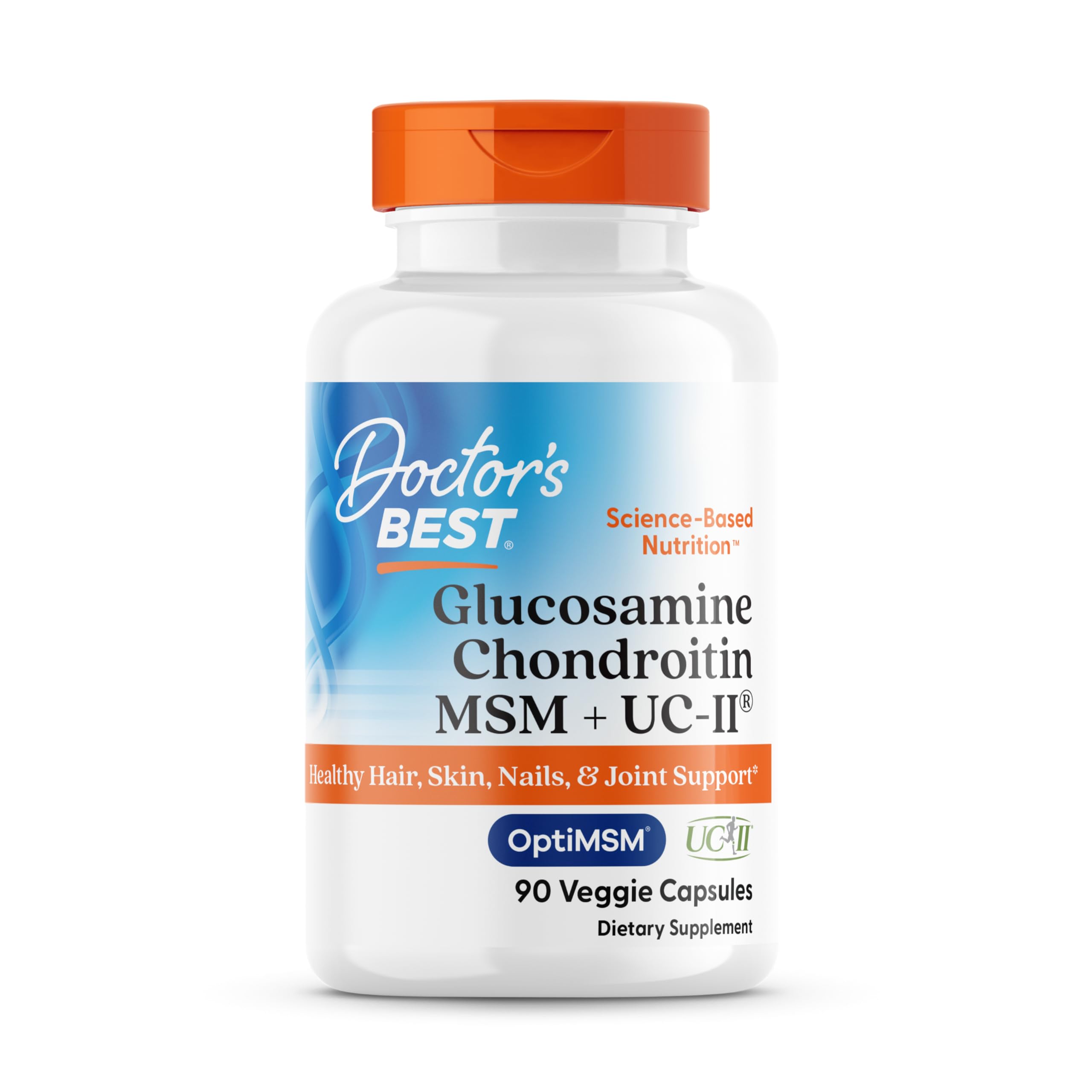 Doctor's BEST Chondroitin & Glucosamine supplement bottle front view