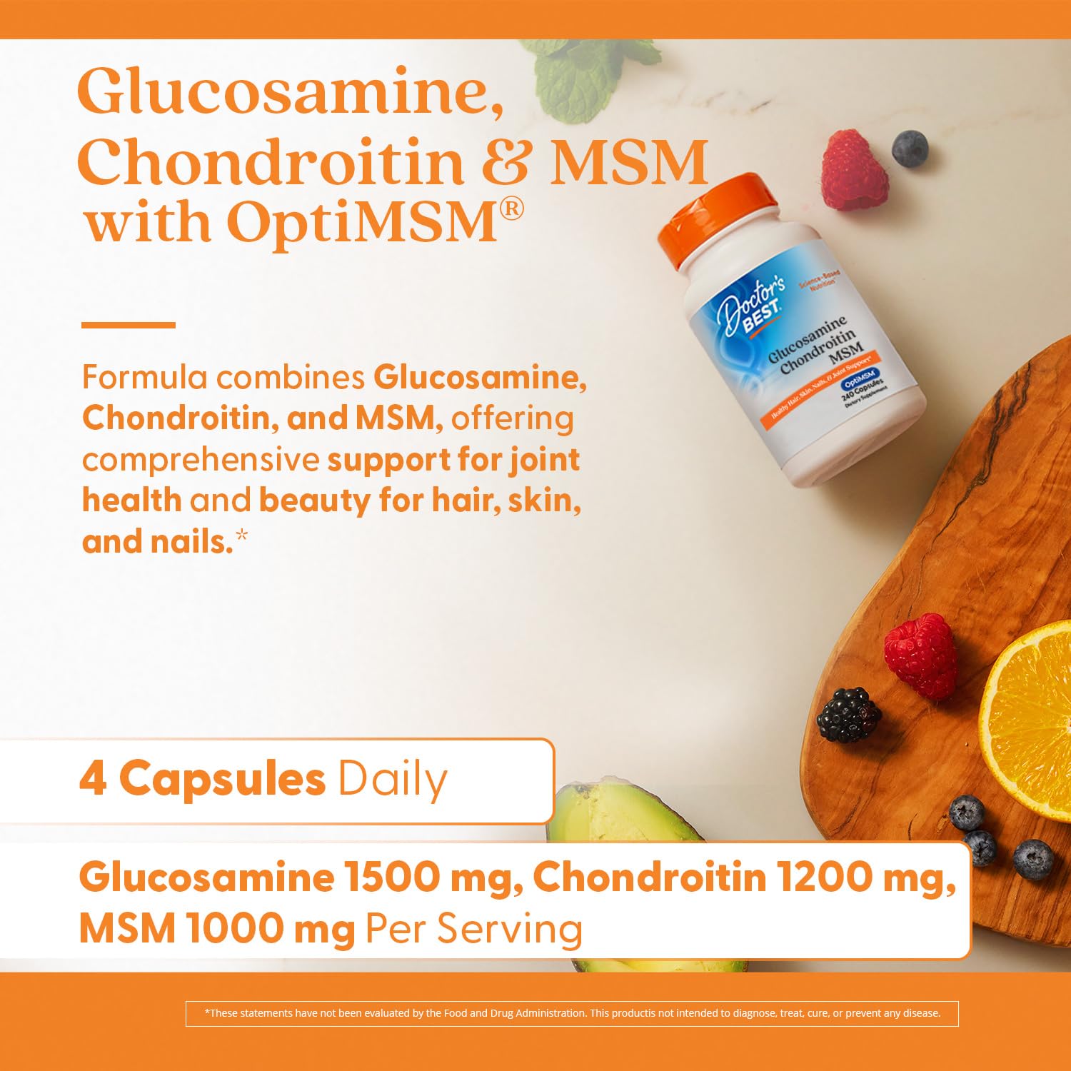 Doctor's BEST Chondroitin & Glucosamine Supplement packaging