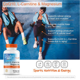 Doctor's BEST CoQ10 L-Carnitine Magnesium Complex 200mg capsule close-up