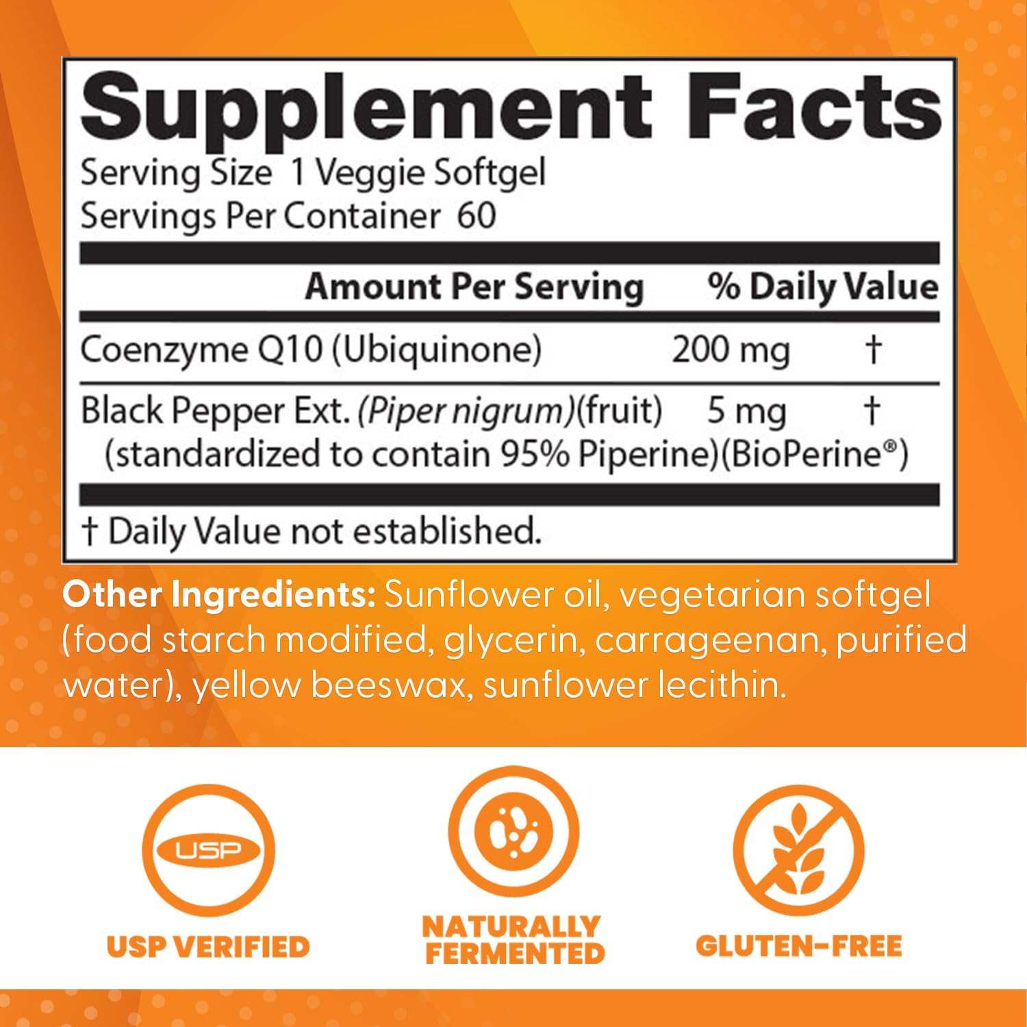 Doctor's BEST CoQ10 Supplement 200mg veggie softgels in bottle