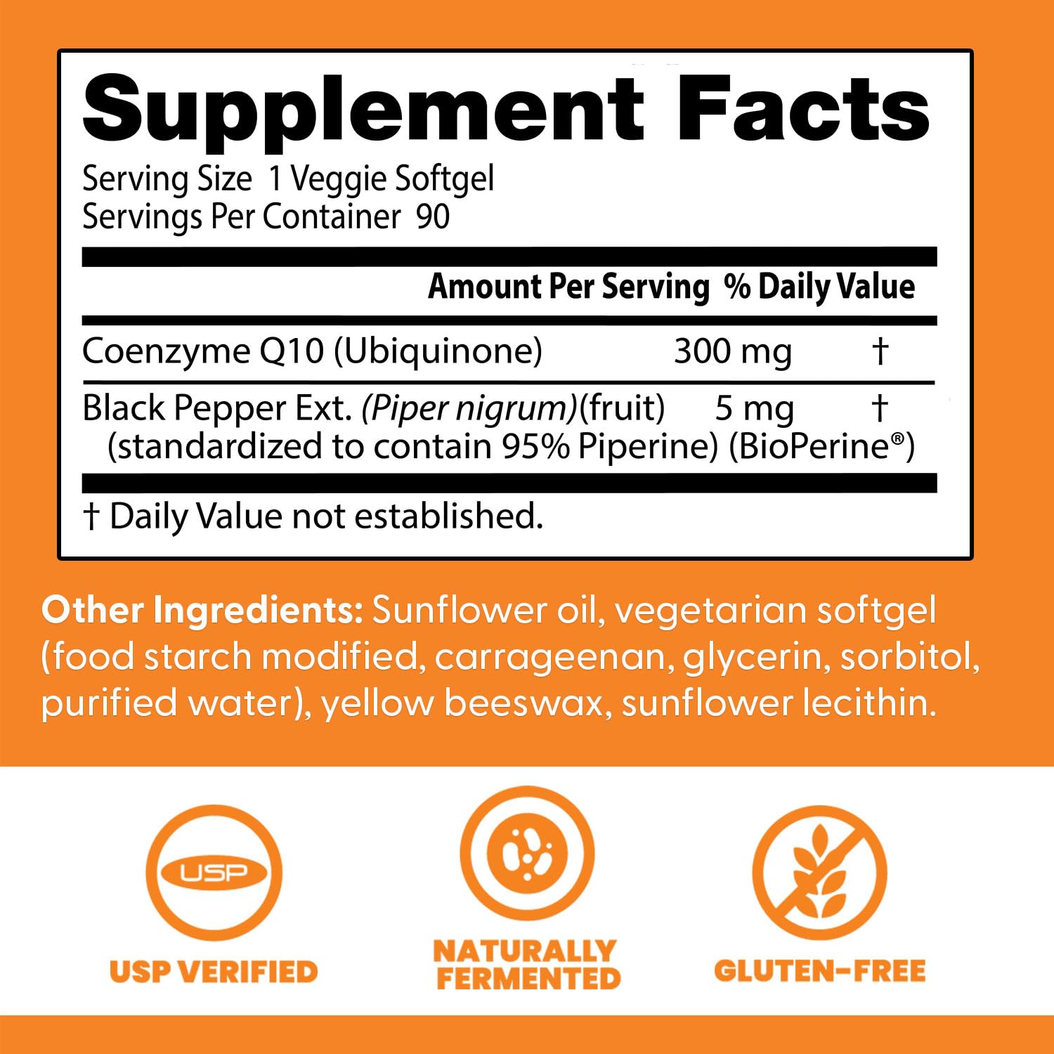 Doctor's BEST CoQ10 Supplement 300mg softgels on a white background