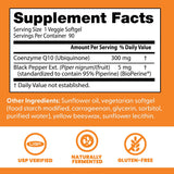 Doctor's BEST CoQ10 Supplement 300mg softgels on a white background