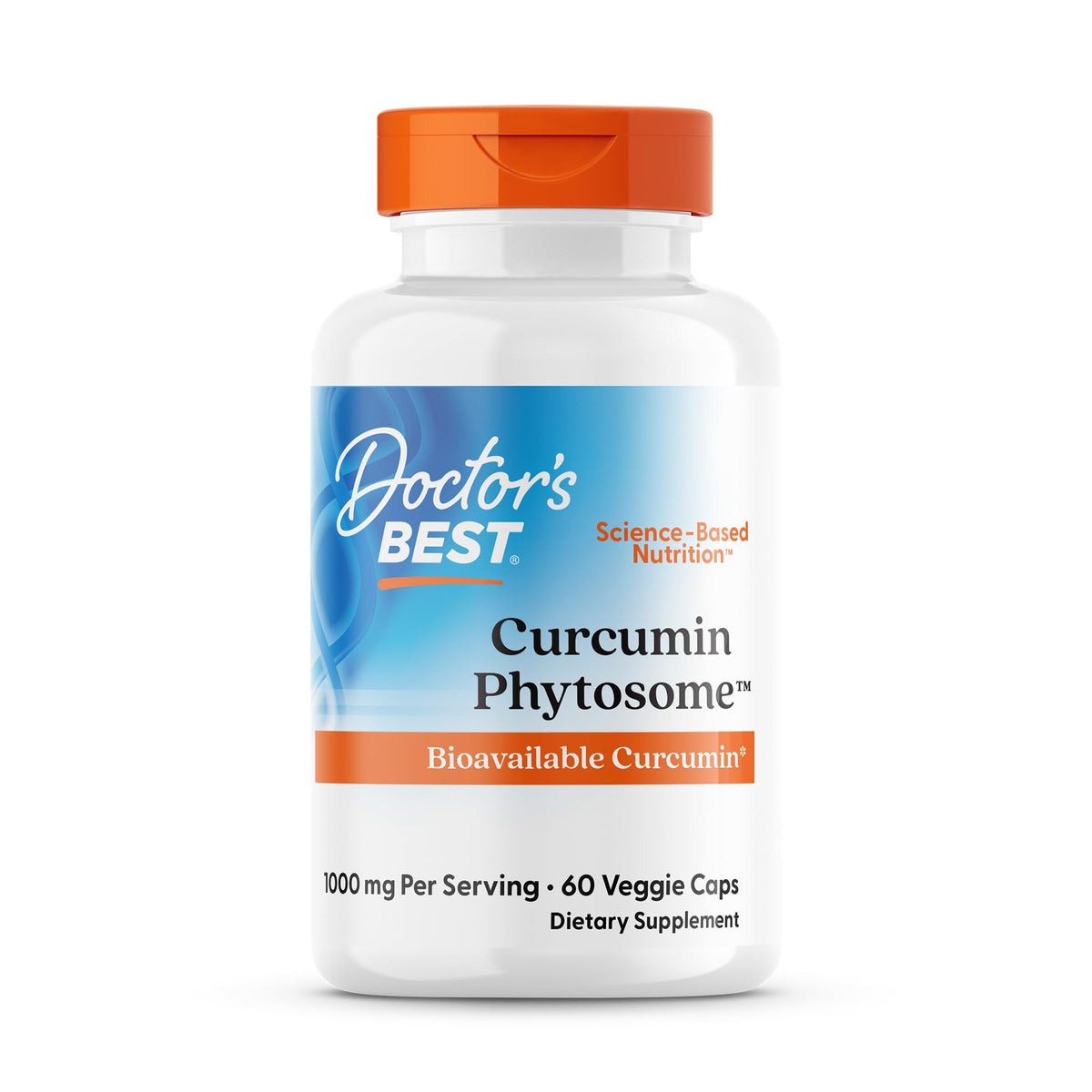 Doctor's BEST Curcumin Phytosome Supplement 1000mg front view