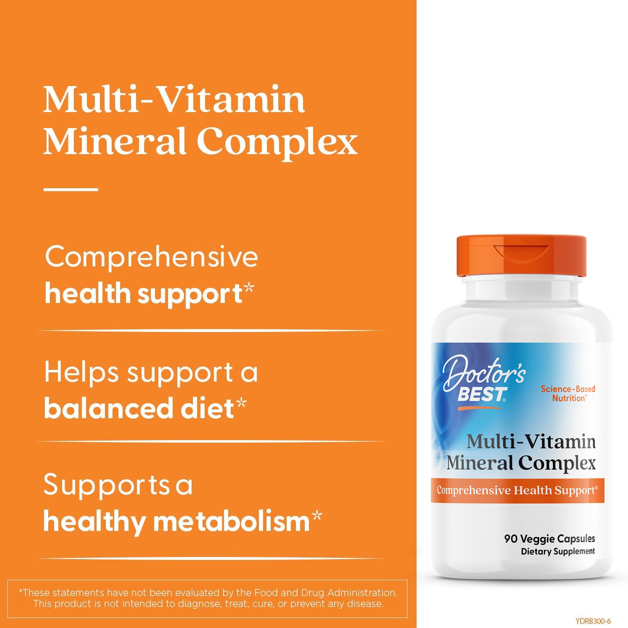 Doctor's BEST Daily Multivitamin for Adults 127g capsule close-up