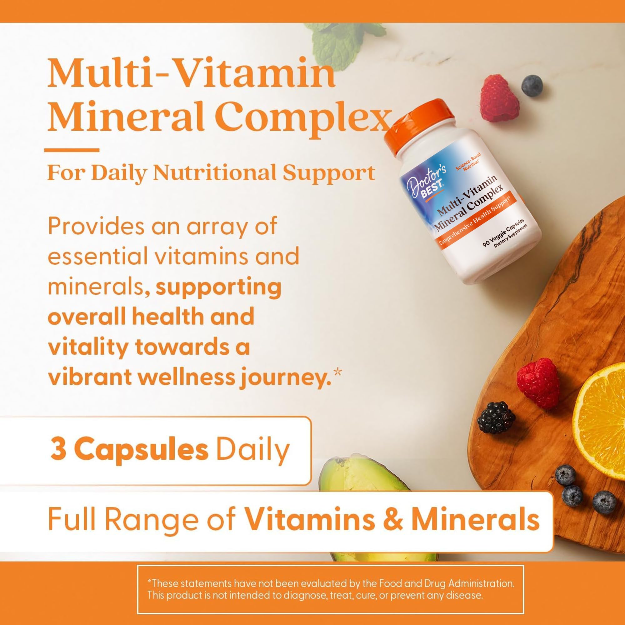 Doctor's BEST Daily Multivitamin for Adults 127g packaging