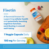 Doctor's BEST Fisetin 100mg vegetarian capsule ingredients list