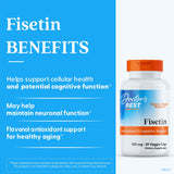 Doctor's BEST Fisetin 100mg vegetarian capsule side view