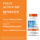 Doctor's BEST Fully Active B12 1500 mcg vegetarian capsules side view