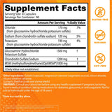 Doctor's BEST Glucosamine Chondroitin MSM supplement label details