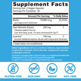 Doctor's BEST Hair & Skin Complex back view with ingredient list