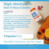 Doctor's BEST Hair & Skin Complex capsules on a wooden table