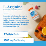 Doctor's BEST L-Arginine 1000mg supplement side view