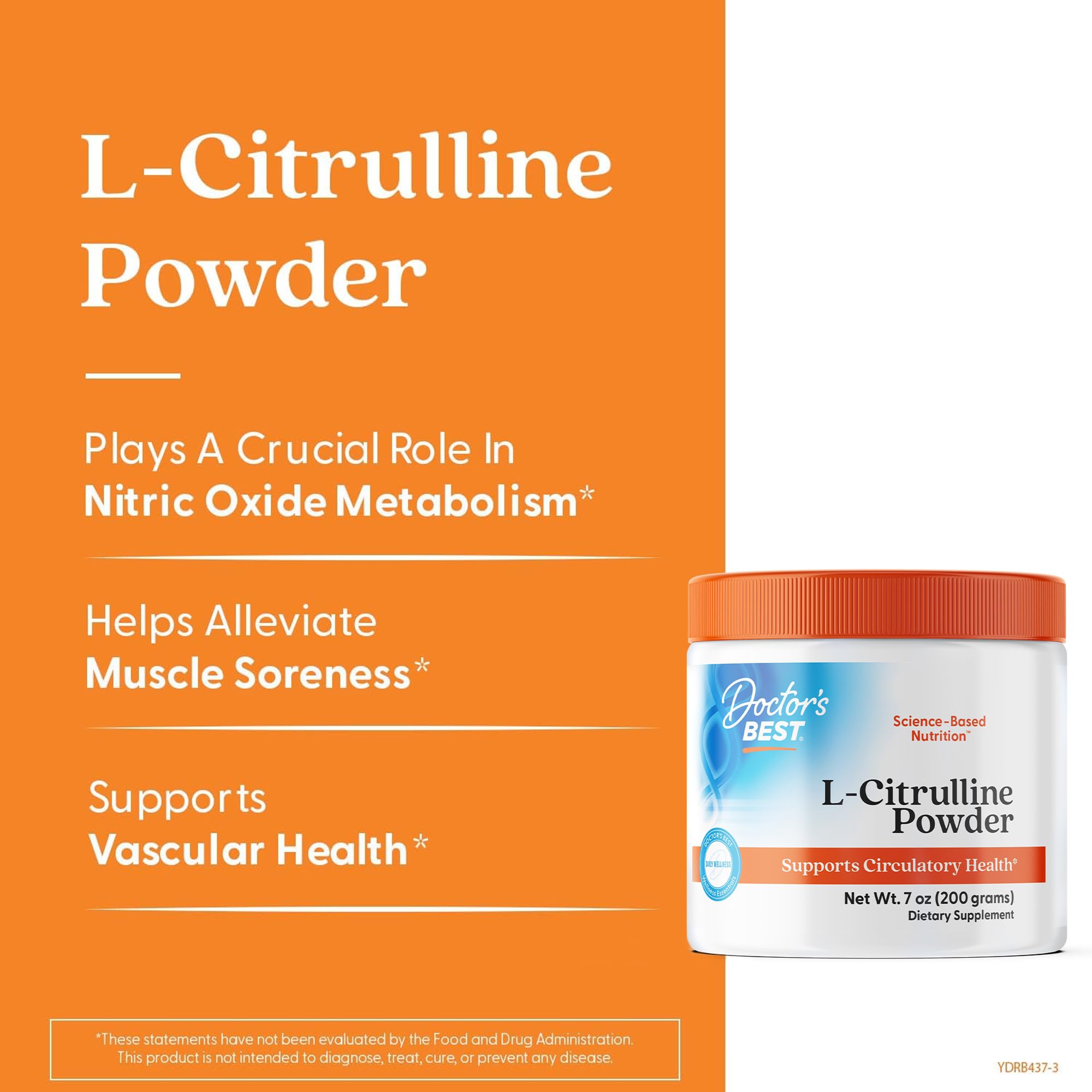 Doctor's BEST L-Citrulline Powder 3000mg mixed in water