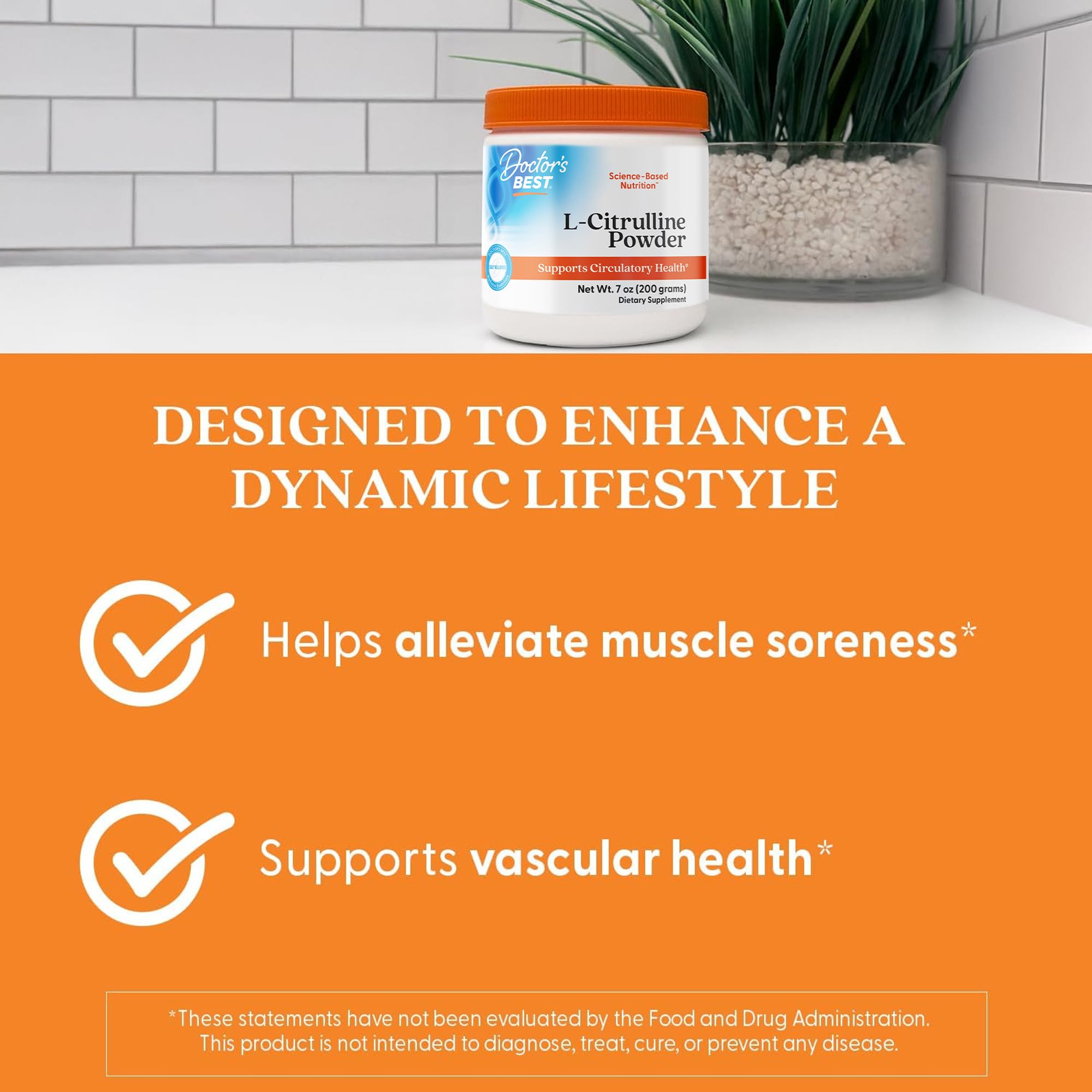 Doctor's BEST L-Citrulline Powder 3000mg nutritional information