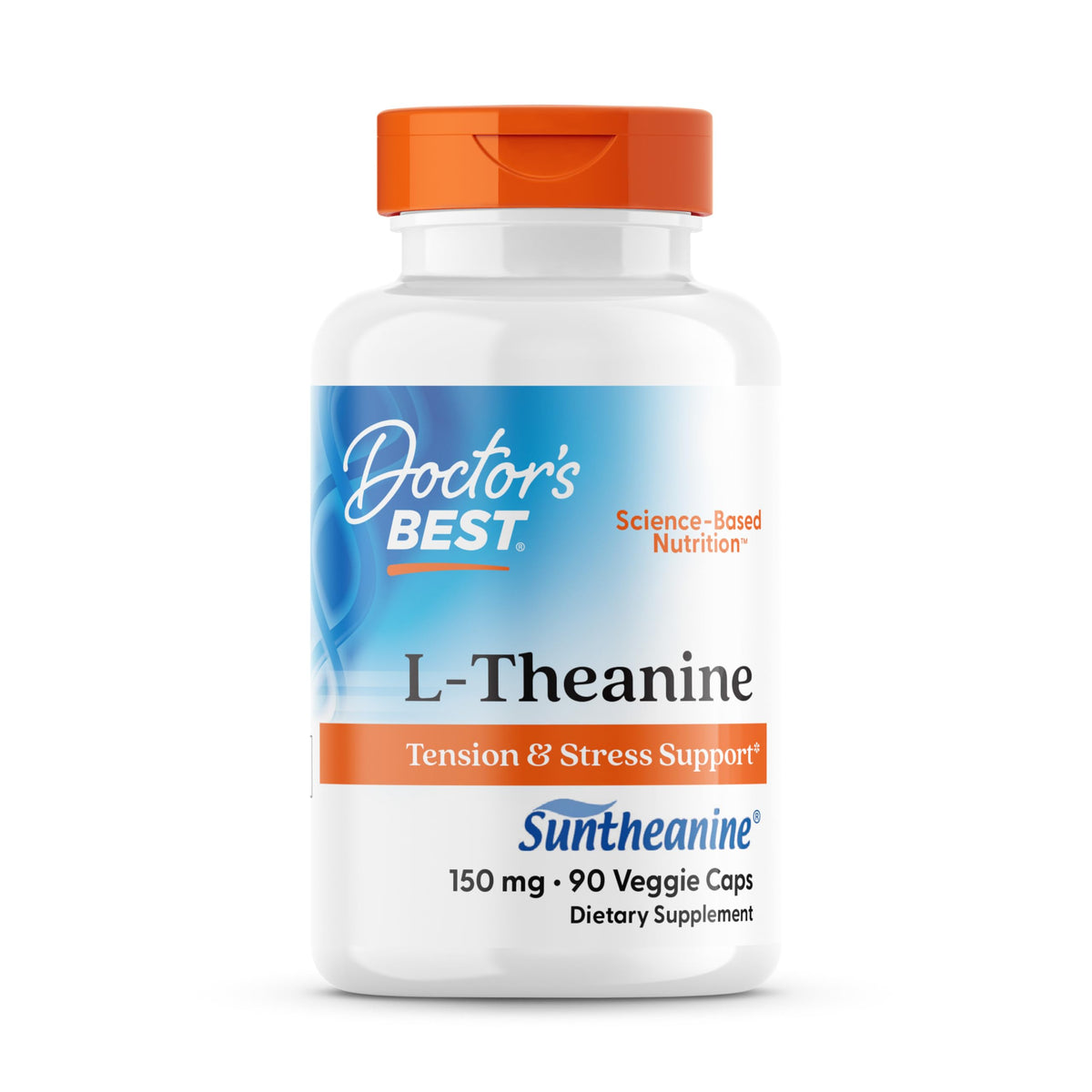 Doctor's BEST L-Theanine 150mg Veggie Capsules front view