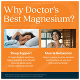 Doctor's BEST Magnesium Glycinate Lysinate Supplement 200mg displayed on a table